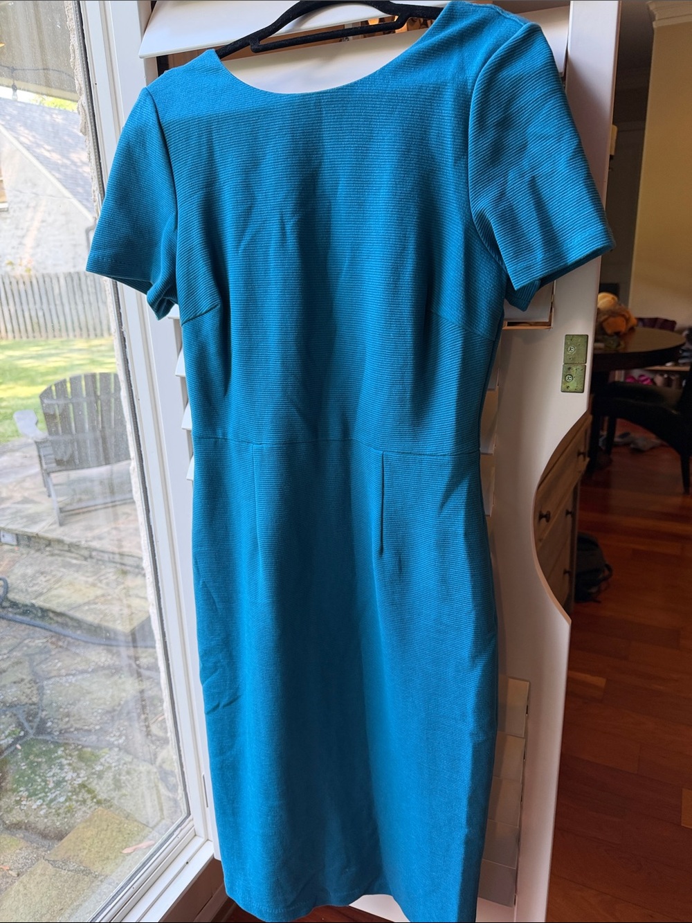 Boden Teal Short-Sleeve Midi Dress